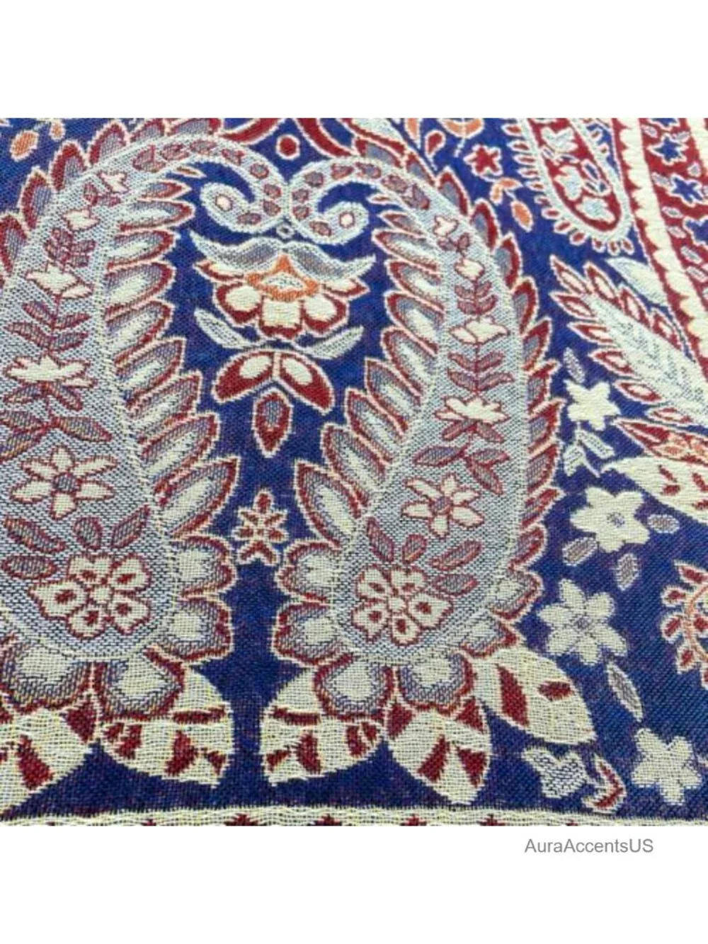 Reversible Pashmina Shawl Wrap Paisley Festival Scarf